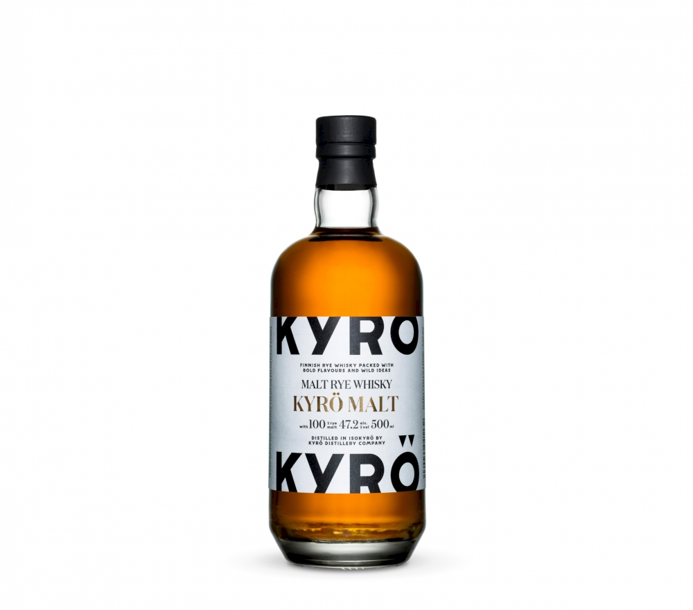 Kyrö whisky bottle Bottle series. Designed for Kyrö Distillery Company by Mikko Laakkonen.