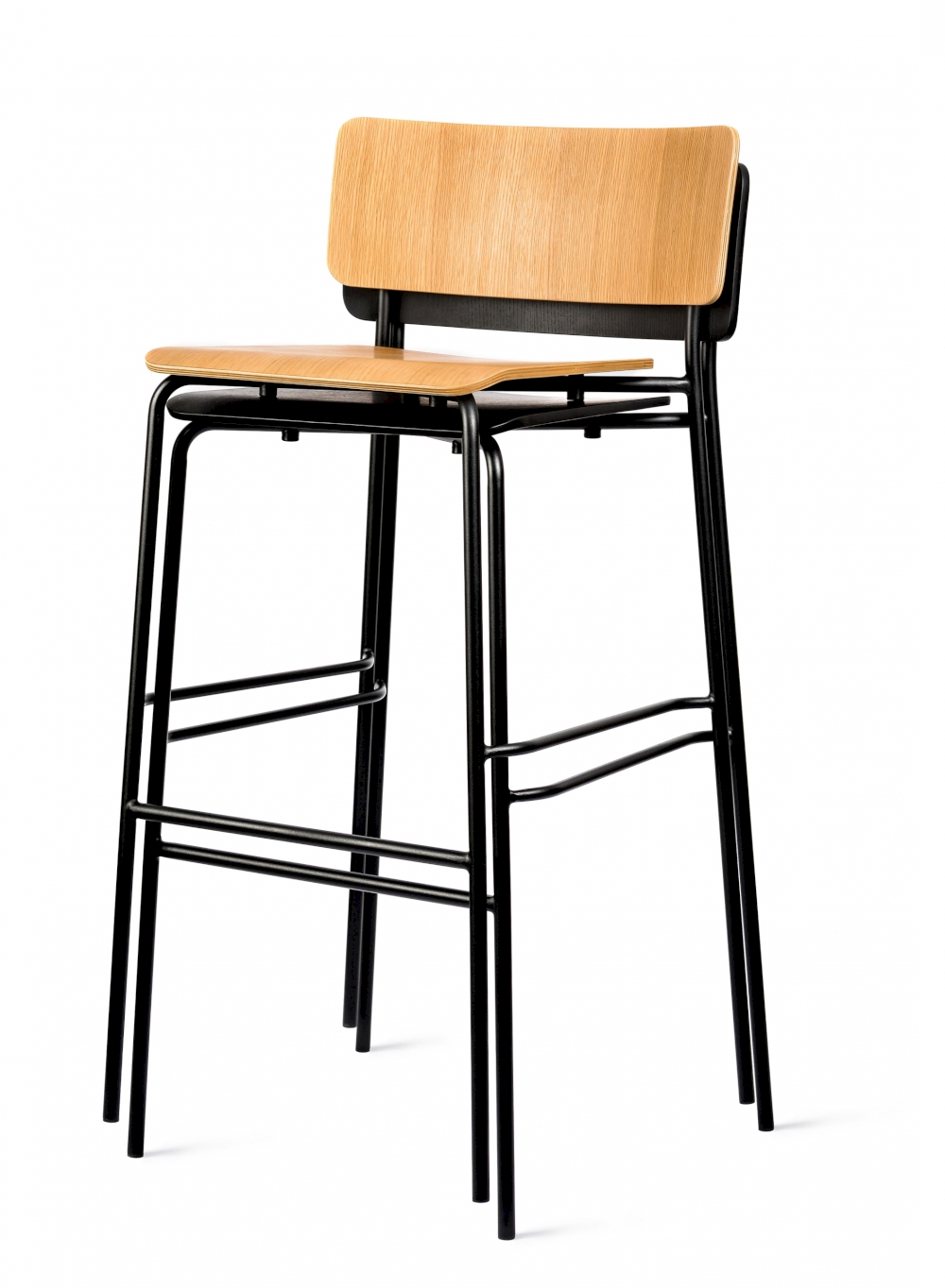 Mi stool metal base bar stool & counter stool. Designed for Dohaus by Mikko Laakkonen.